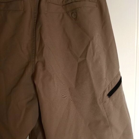 Champion Authentic M Tan Pockets Zipper Flat Front Men's Golf Shorts - Picture 5 of 11